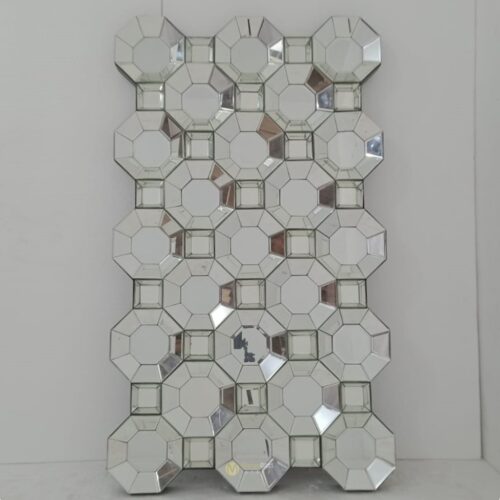 Wall Decor Mirror Octagonal 151 x 86 cm