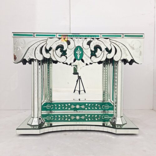 Green Table Mirror Console