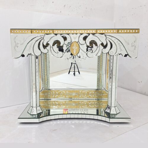 BY ORDER! Gold Table Mirror Console 100x45x80cm