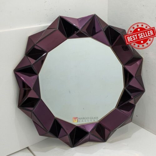 MG 004888 Modern Wall Mirror Purple 3D