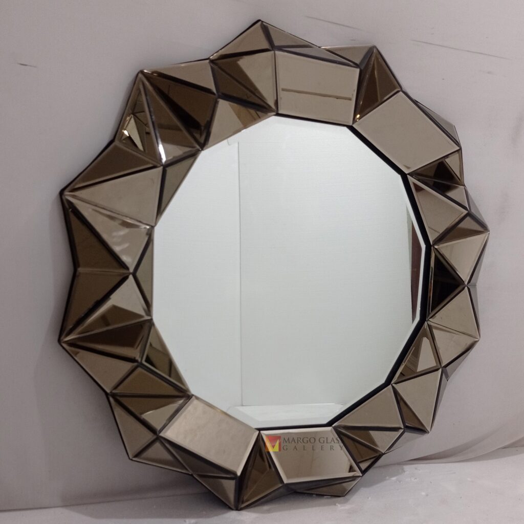 BY ORDER! MG 004663 Wall Mirror 120 cm Brown Mirror - Image 3