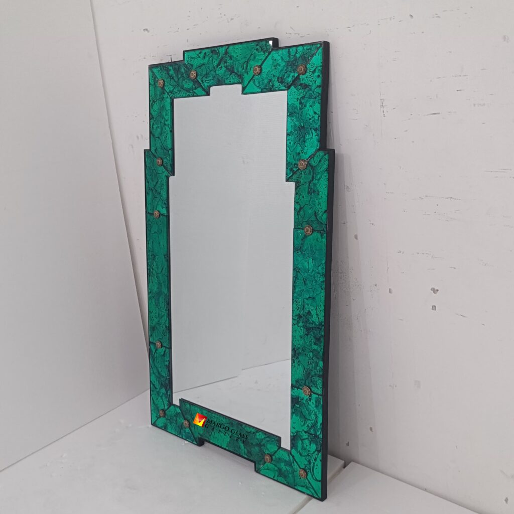 Modern Wall Mirror Green 140 x 80 cm - Image 5