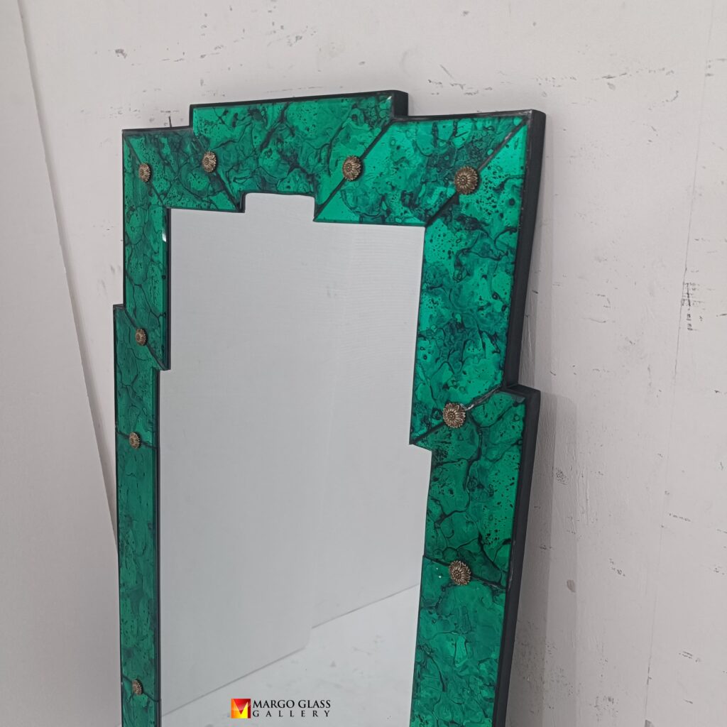 Modern Wall Mirror Green 140 x 80 cm - Image 2