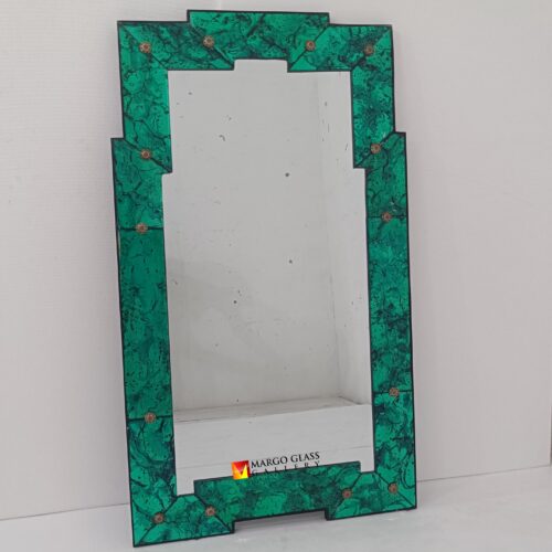 Modern Wall Mirror Green 140 x 80 cm