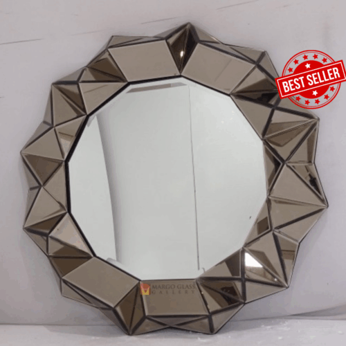 BY ORDER! MG 004663 Wall Mirror 120 cm Brown Mirror