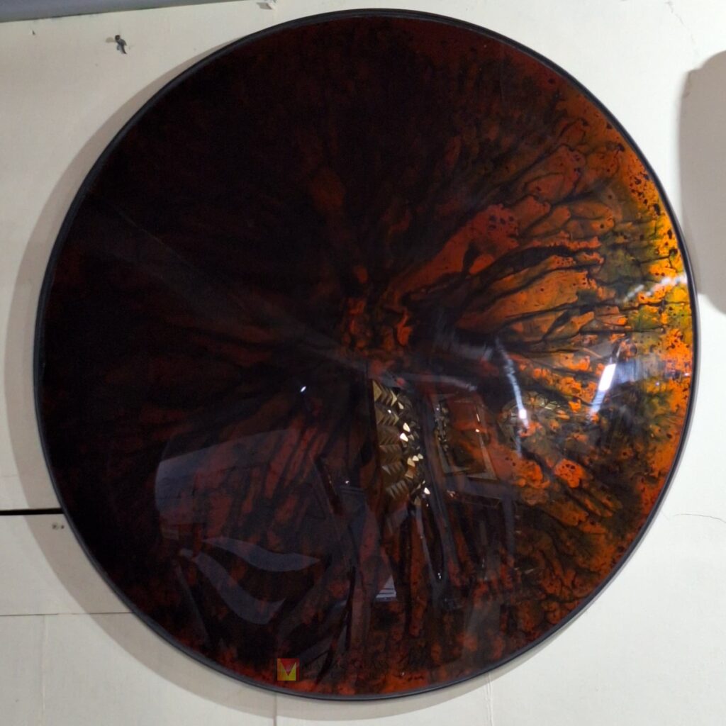 Cermin Convex Oranye 80 x 80 cm - Image 5
