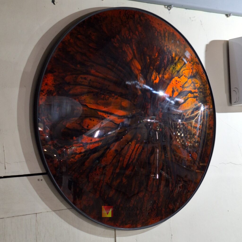 Cermin Convex Oranye 80 x 80 cm - Image 4