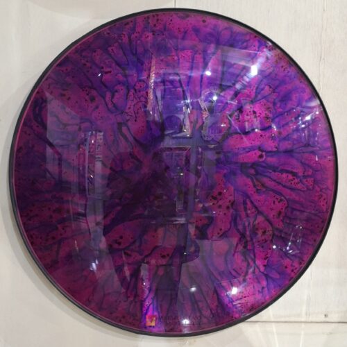 Cermin Convex Pink 60 x 60 cm