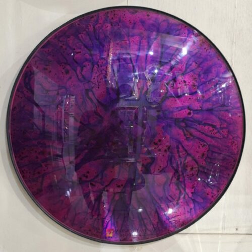 MAKE TO ORDER! Cermin Convex Pink 60 x 60 cm