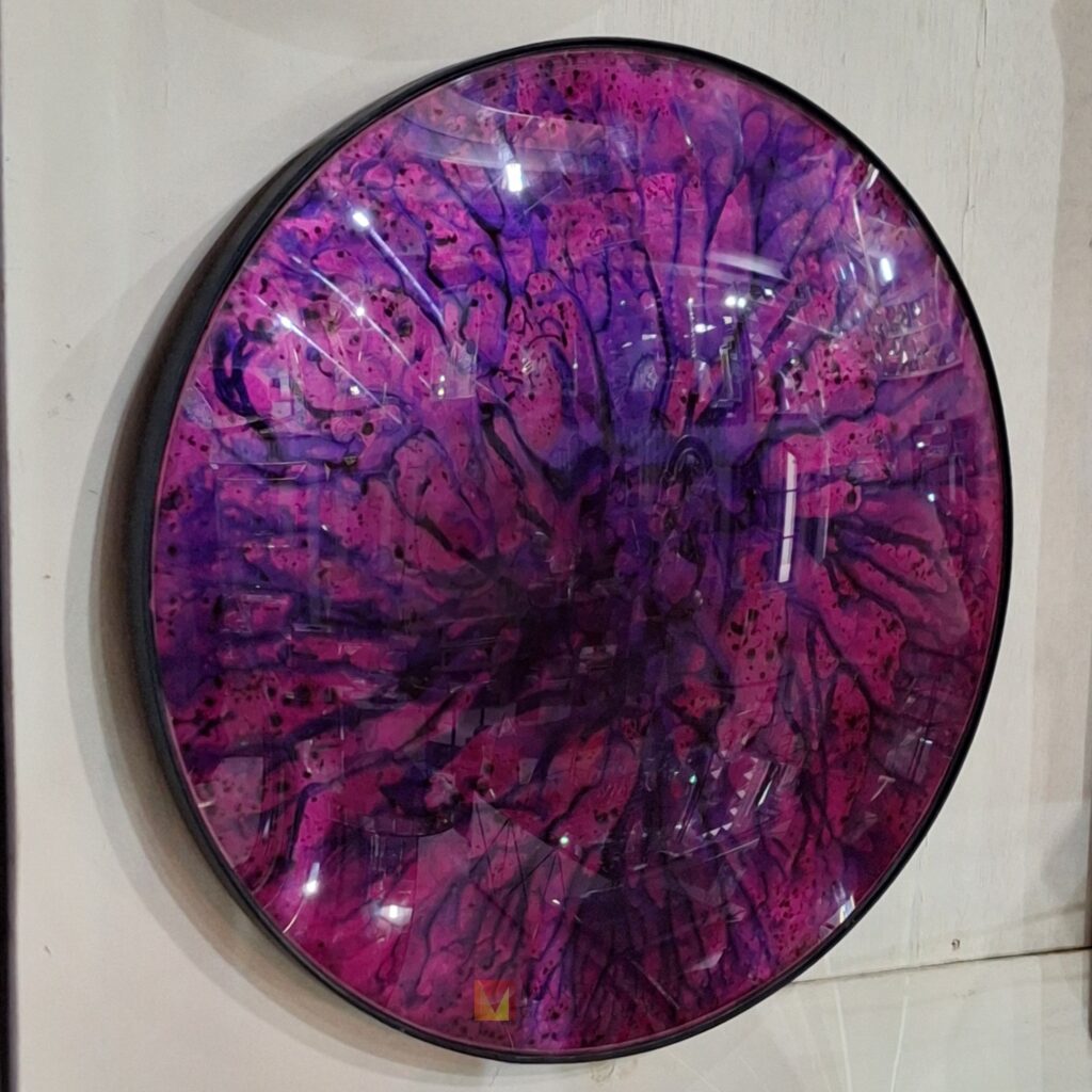 Cermin Convex Pink 60 x 60 cm - Image 3