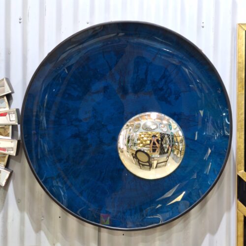 Concave Double Blue Top Silver