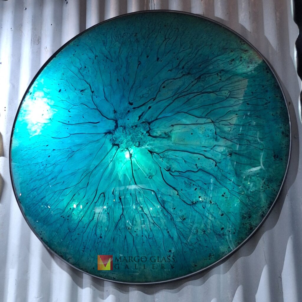 Convex Mirror Green 90 x 90 cm - Image 4