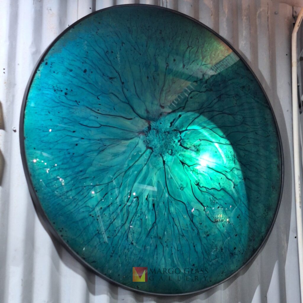 Convex Mirror Green 90 x 90 cm - Image 5