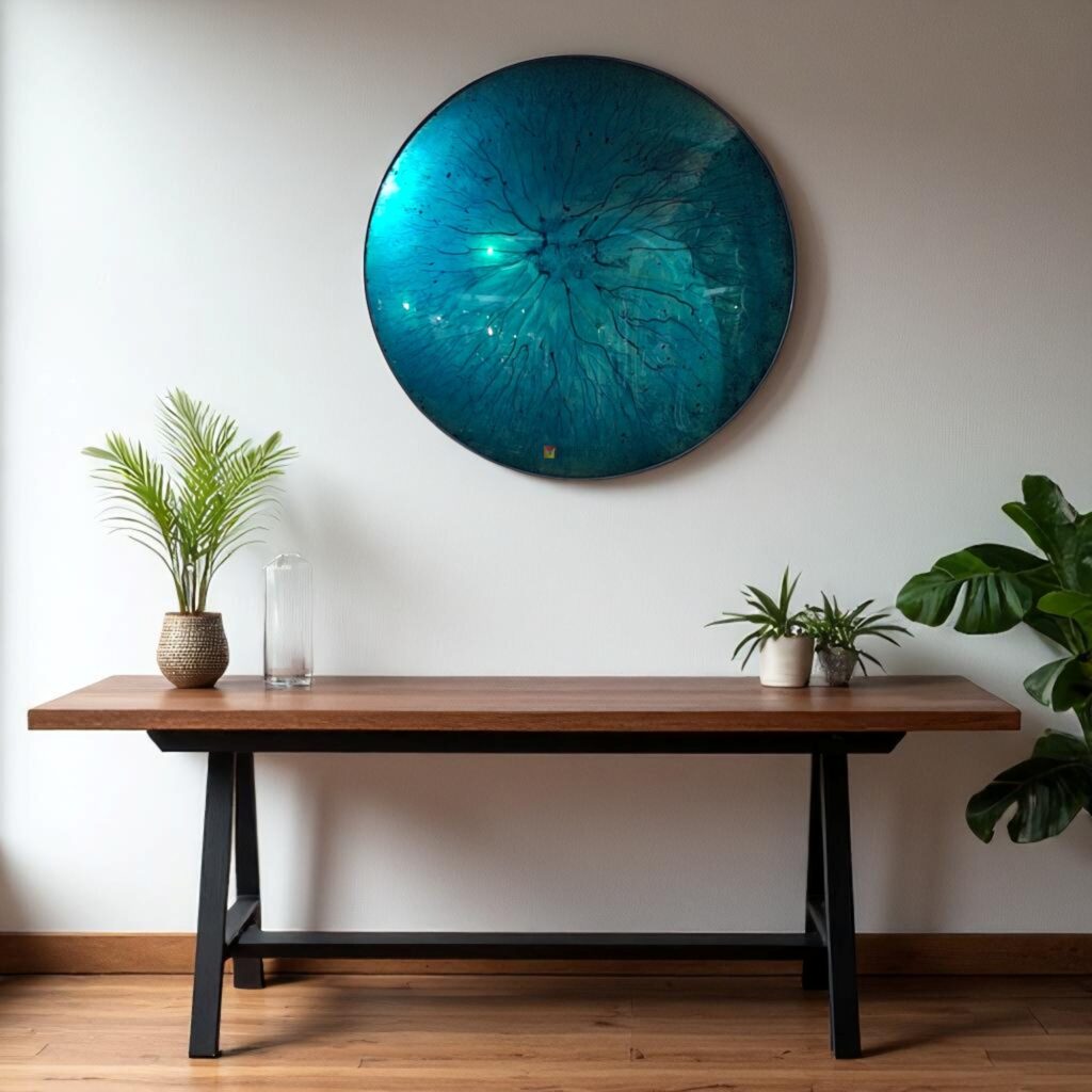Convex Mirror Green 90 x 90 cm - Image 3