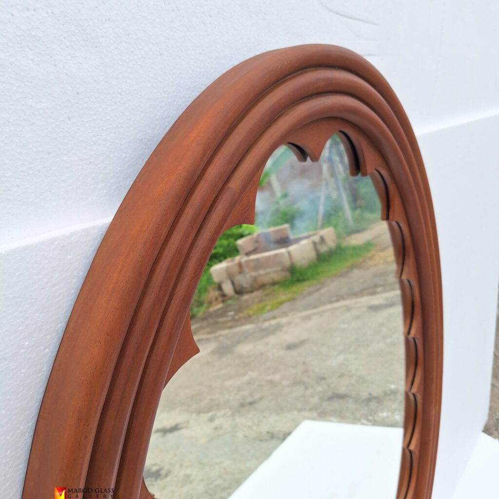 MG 030188 wooden Wall Mirror Oval - Image 5
