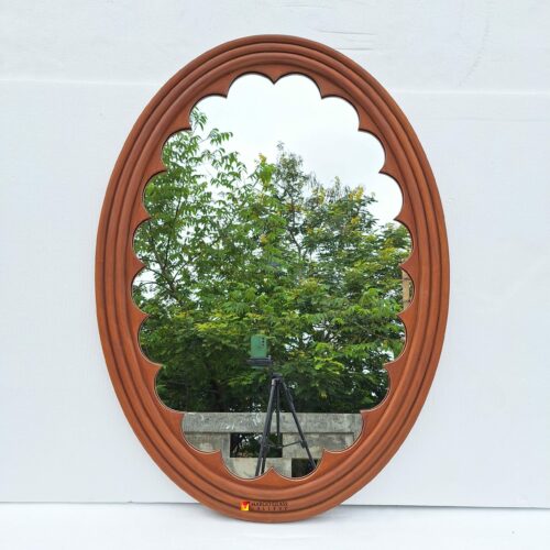 MG 030188 wooden Wall Mirror Oval