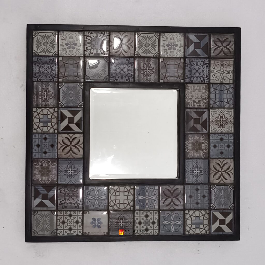BY ORDER! MG 800003 Ceramic Batik Mirror 42cm