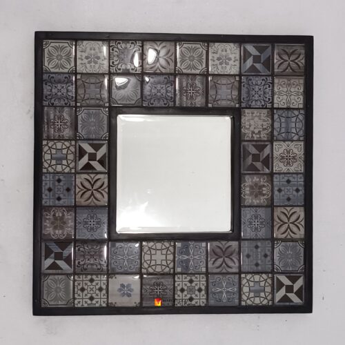 BY ORDER! MG 800003 Ceramic Batik Mirror 42cm