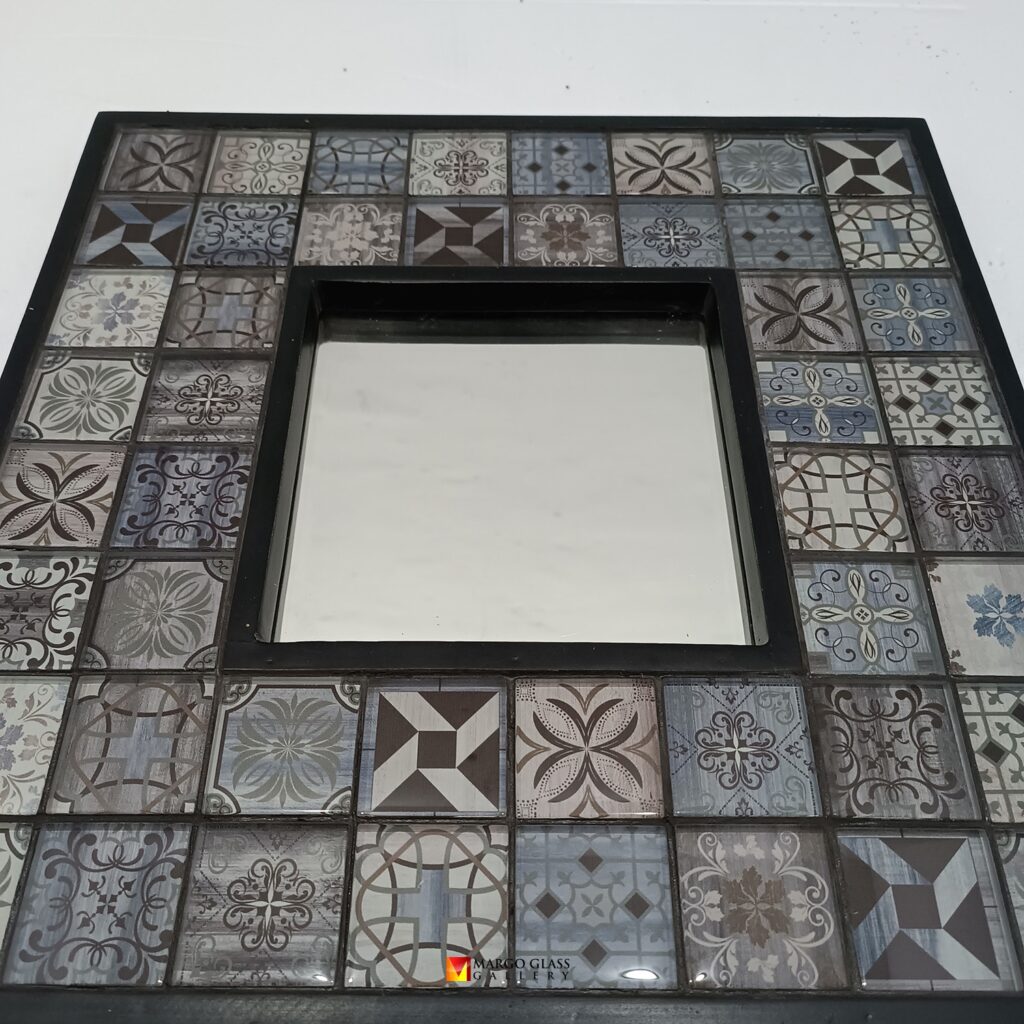 BY ORDER! MG 800003 Ceramic Batik Mirror 42cm - Image 4