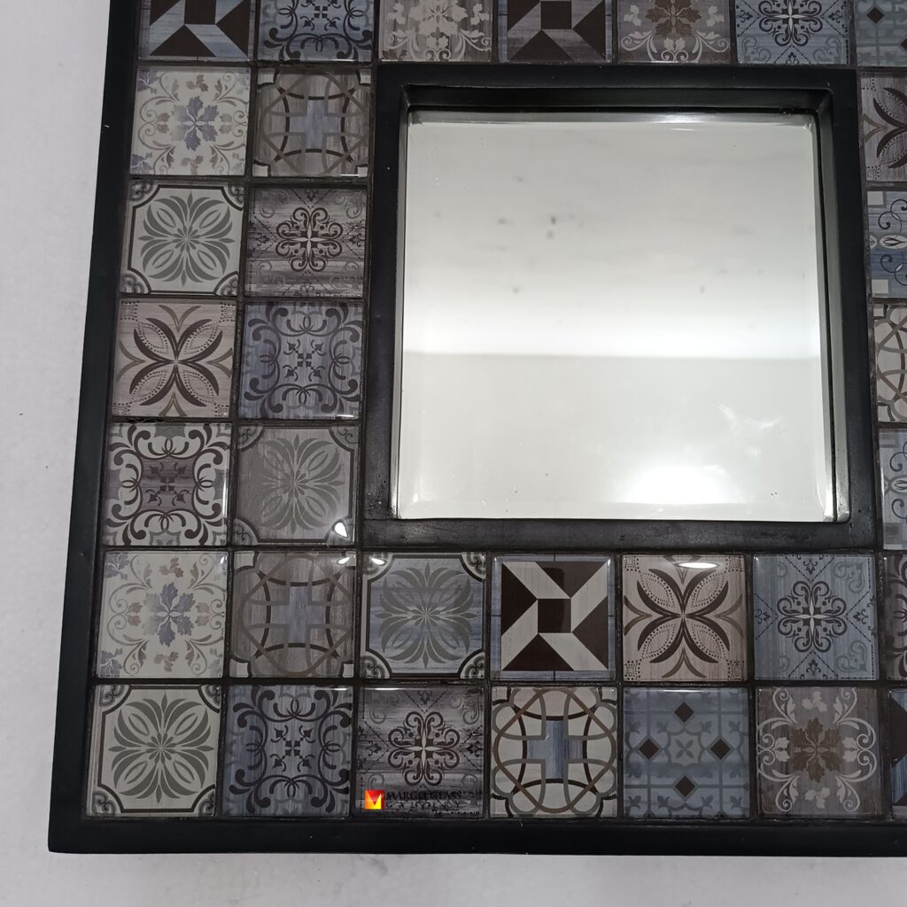 BY ORDER! MG 800003 Ceramic Batik Mirror 42cm - Image 3