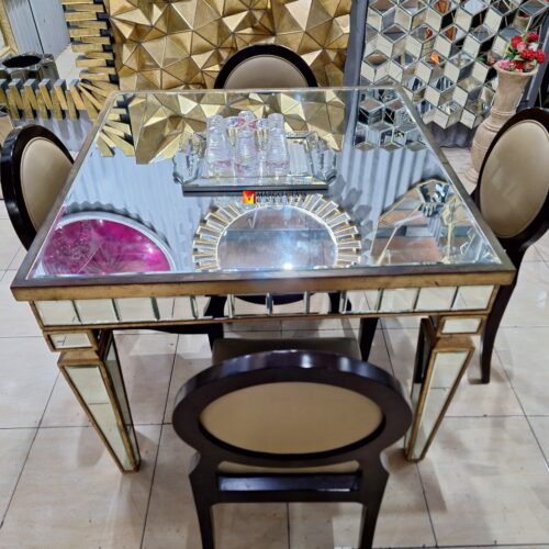 Meja Konsul Minimalist finishing gold