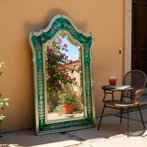 BY ORDER! Cermin Venetian Frame Green 122 x 74 cm 