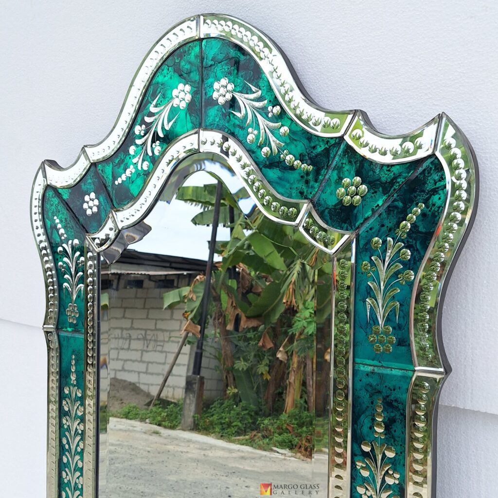 BY ORDER! Cermin Venetian Frame Green 122 x 74 cm  - Image 7