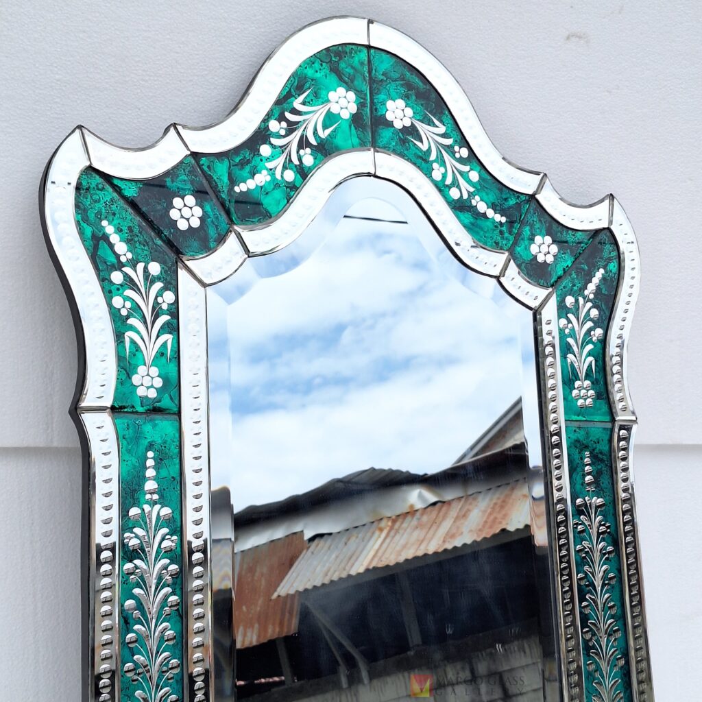 BY ORDER! Cermin Venetian Frame Green 122 x 74 cm  - Image 6
