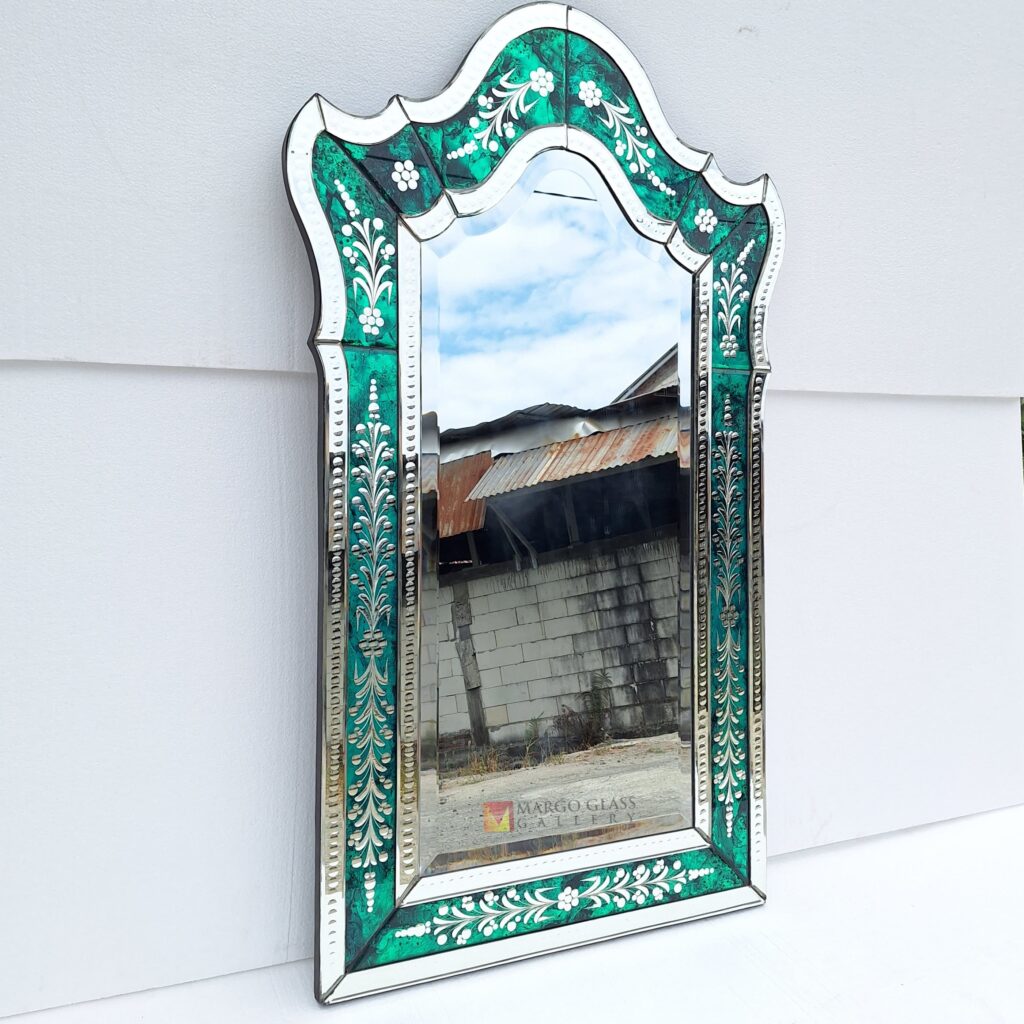 BY ORDER! Cermin Venetian Frame Green 122 x 74 cm  - Image 5