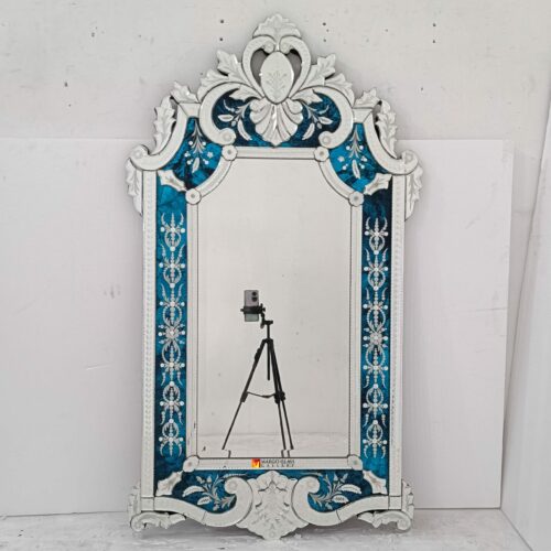 Blue Venetian Mirror 140 x 80 cm