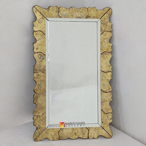 Eglomise Wall Mirror 122x74 cm