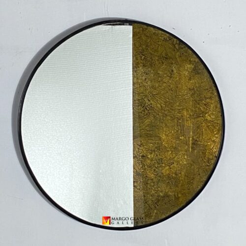 Eglomise Wall Mirror 48 x 48 cm