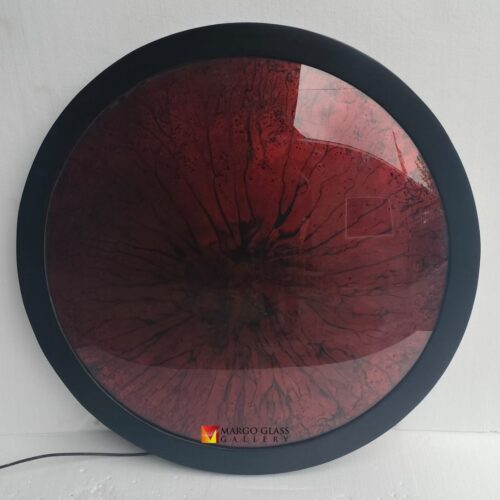 Convex Red Mirror 100 x 100cm