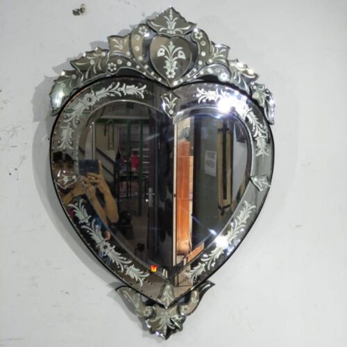 MG 080070 Heart venetian Mirror 80x40 cm 