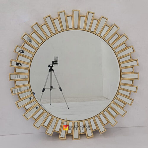MG 004570 Modern Wall Mirror Sunburn 100x100 cm