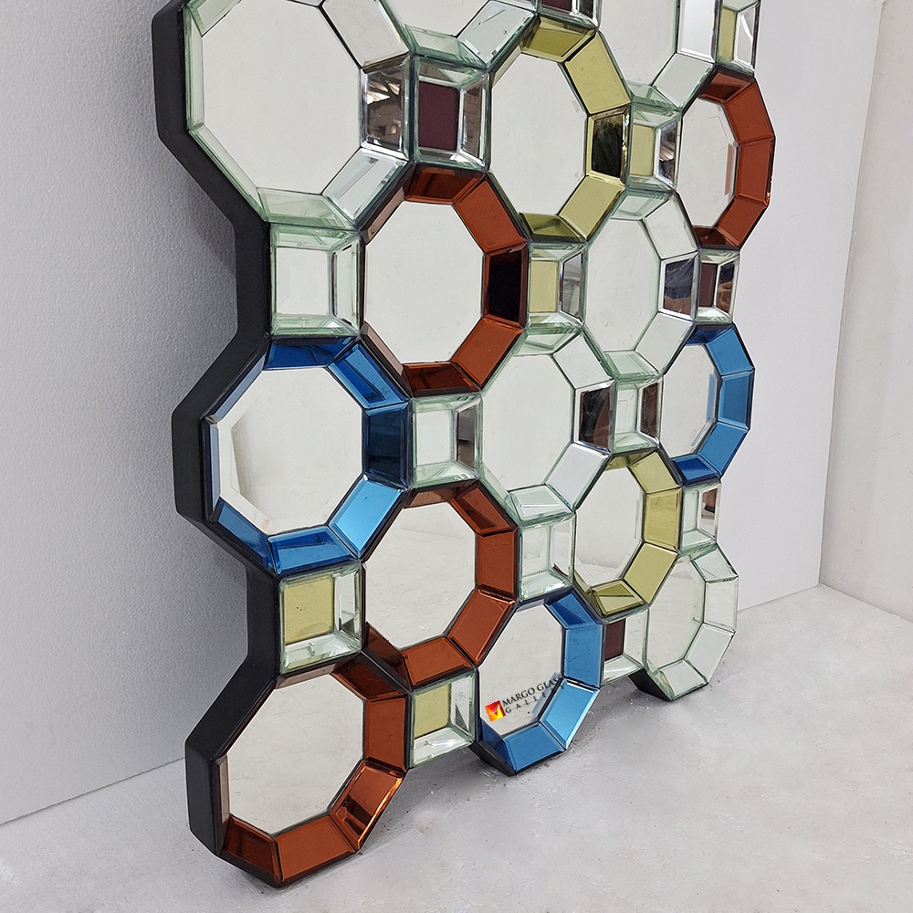 MAKE TO ORDER! Octagonal Colorful Mirror 151x86 cm - Image 5