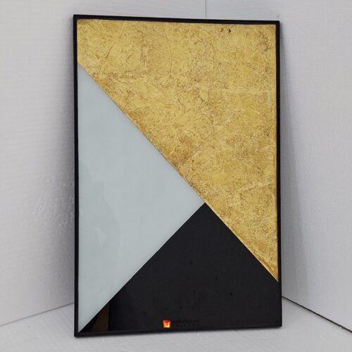 Rectangular Eglomise Wall Mirror 60x40 cm
