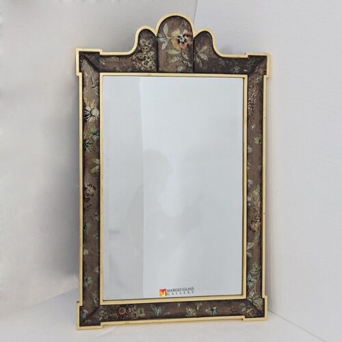 Wall Mirror Decor Floral 120x73 cm