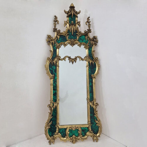 Carved Wooden Mirror Pigment 220x90 cm