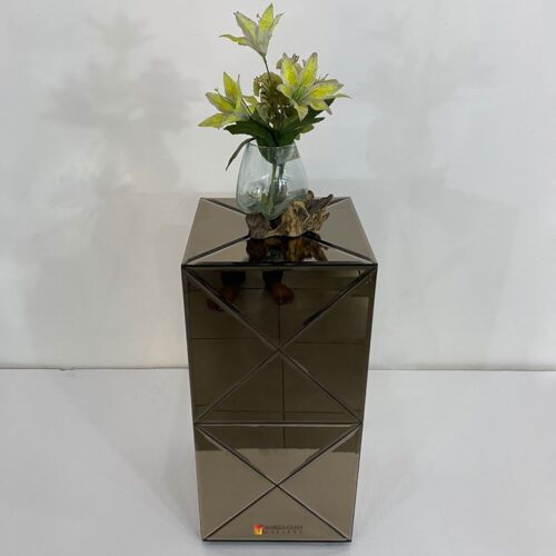 Box Brown Mirror Wdh 38x38x80 cm
