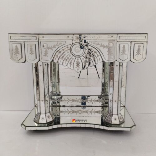 Silver Mirrored Console Table 84x42x70 cm