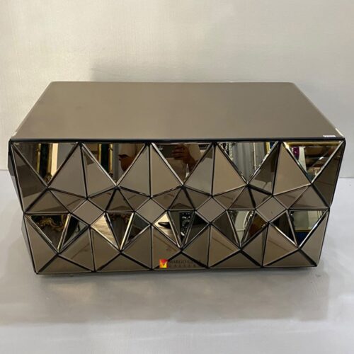 Coffee Table 3D Brown Mirror 110x70x57 cm