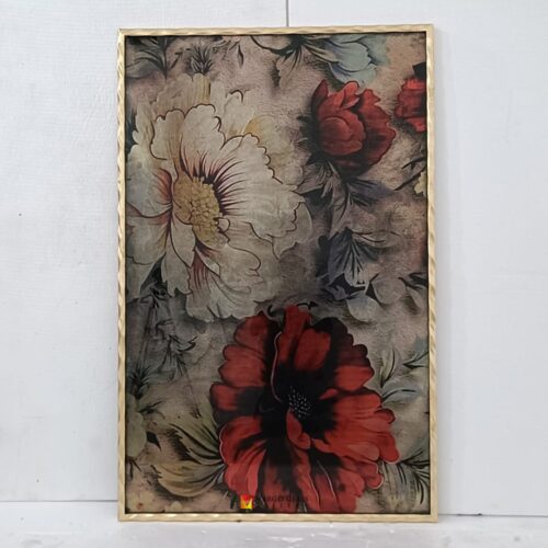 Floral Wall Mirror 140x90 cm