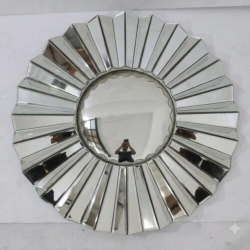 Sunburn Wall Mirror Silver 100 cm